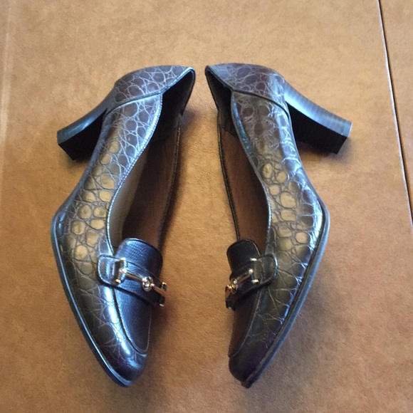 New without box Life Stride Brown Textured High Heels/Size 9 1/2 N - Picture 2 of 8